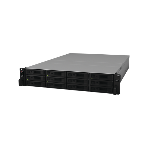 Servidor NAS para rack de 12 bahías / Expandible a 24 bahías / Hasta 288 TB / Hasta 40 cámaras