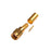 Conector SMA Macho de anillo plegable para cable RG-58/U, Oro/Oro/Teflón.