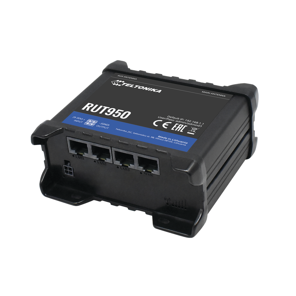 Router LTE dual SIM, 4 puertos Ethernet, conectorizado, Bandas B1, B2, B3, B4, B5, B7, B8, B28