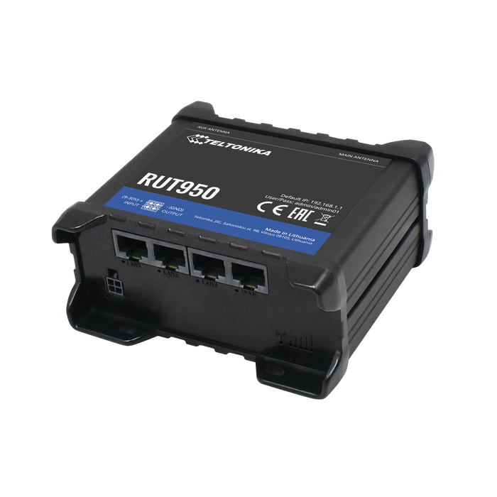 Router LTE dual SIM, 4 puertos Ethernet, conectorizado, Bandas B1, B2, B3, B4, B5, B7, B8, B28