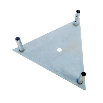 Base para Tramo STZ60G con Placa 1/2", Niple de 3/4", Galvanizado por Inmersión en Caliente.