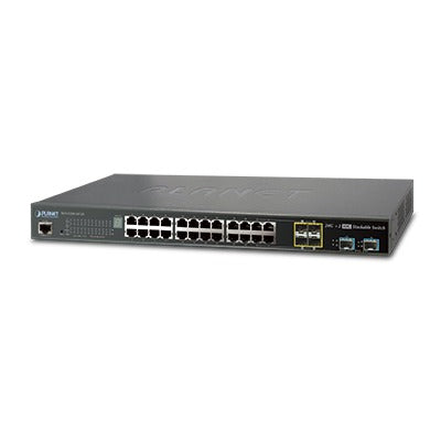 Switch de Acceso Stack Capa 2+ de 24 puertos + 4 compartidos TP/SFP + 2 Puertos 10G SFP+ Stack