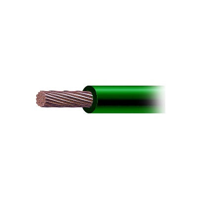 Cable de Cobre Recubierto THW-LS Calibre 4 AWG 19 Hilos Color Verde (100 metros)