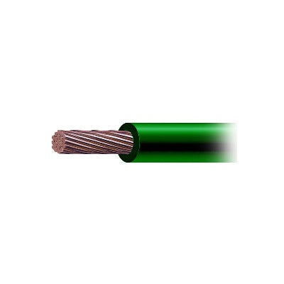 Cable de Cobre Recubierto THW-LS Calibre 4 AWG 19 Hilos Color Verde (50 metros)
