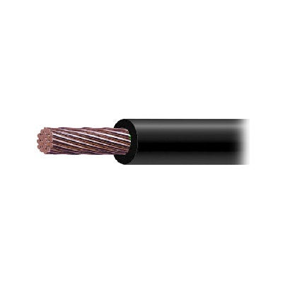 Cable de Cobre Recubierto THW-LS Calibre 1/0 AWG 19 Hilos Color Negro (50 metros)