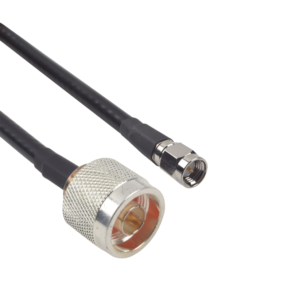 Cable LMR-240UF (Ultra Flex) de 60 cm con conectores N Macho y SMA Macho.