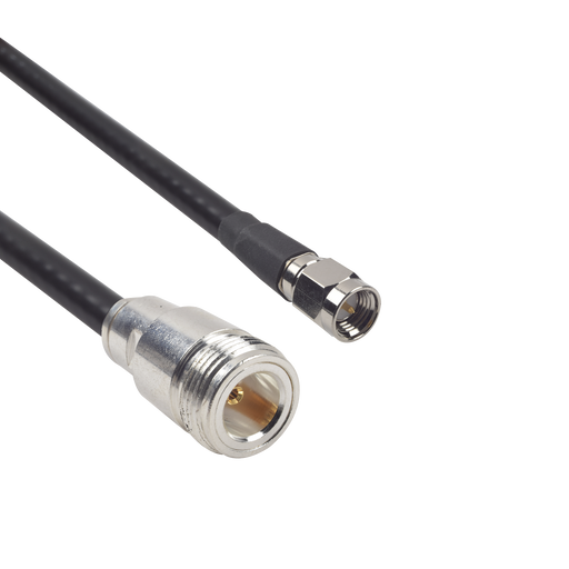 Cable LMR-240UF (Ultra Flex) de 60 cm con conectores N Hembra y SMA Macho.