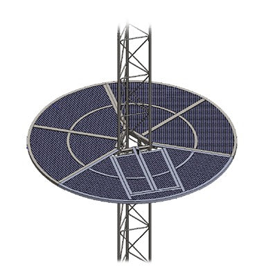 Sistema anti escala tipo sombrilla para torre STZ30G. Galvanizada por inmersión en caliente.