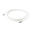 Patch Cord "Skinny" Cat6A Blindado S/FTP, 10ft, Diámetro Reducido 28 AWG, Color Blanco