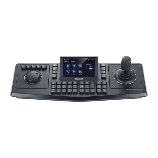 Controlador de domos PTZ y Camaras IP Wisenet, con pantalla LCD touch screen de 5"