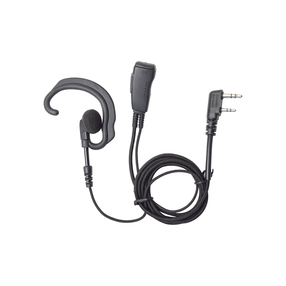 Micrófono Audífono de Solapa Estilo Gancho / CABLE FIBRA TRENZADA KEVLAR ULTRA RESISTENTE Para KENWOOD Serie G/3230/2102G/2202L/2212L/2170/2360/2302/2312/2000/2402/NX220/NX240/TKD240