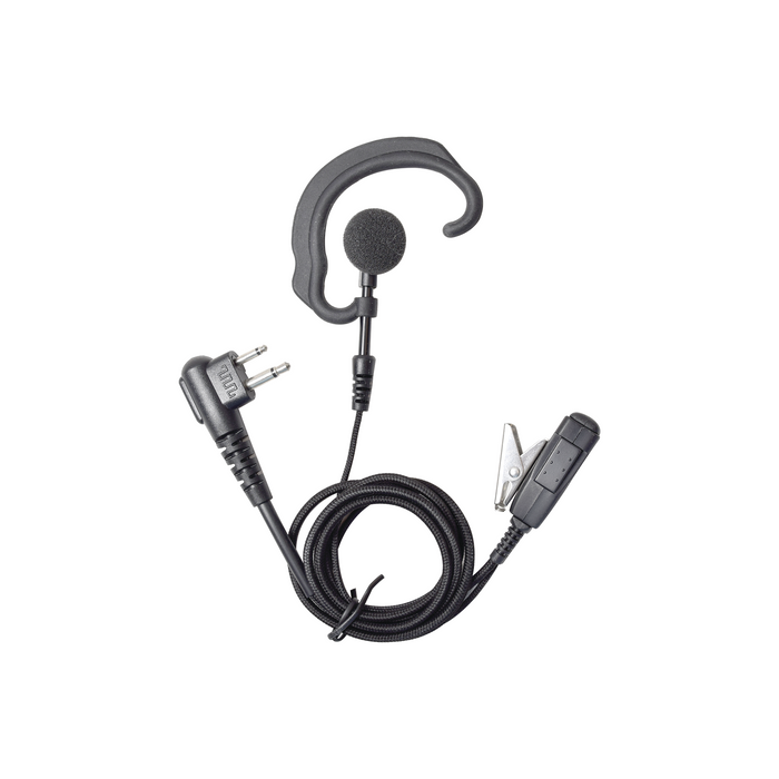 Micrófono Audífono de Solapa Estilo Gancho / CABLE FIBRA TRENZADA KEVLAR ULTRA RESISTENTE Para MOTOROLA GP300/SP50/P1225/PRO3150/EP450/EP350/MAG ONE/RDU2020/XV2600 HYT TC-500/518/600/610/620/700/1600/700EX