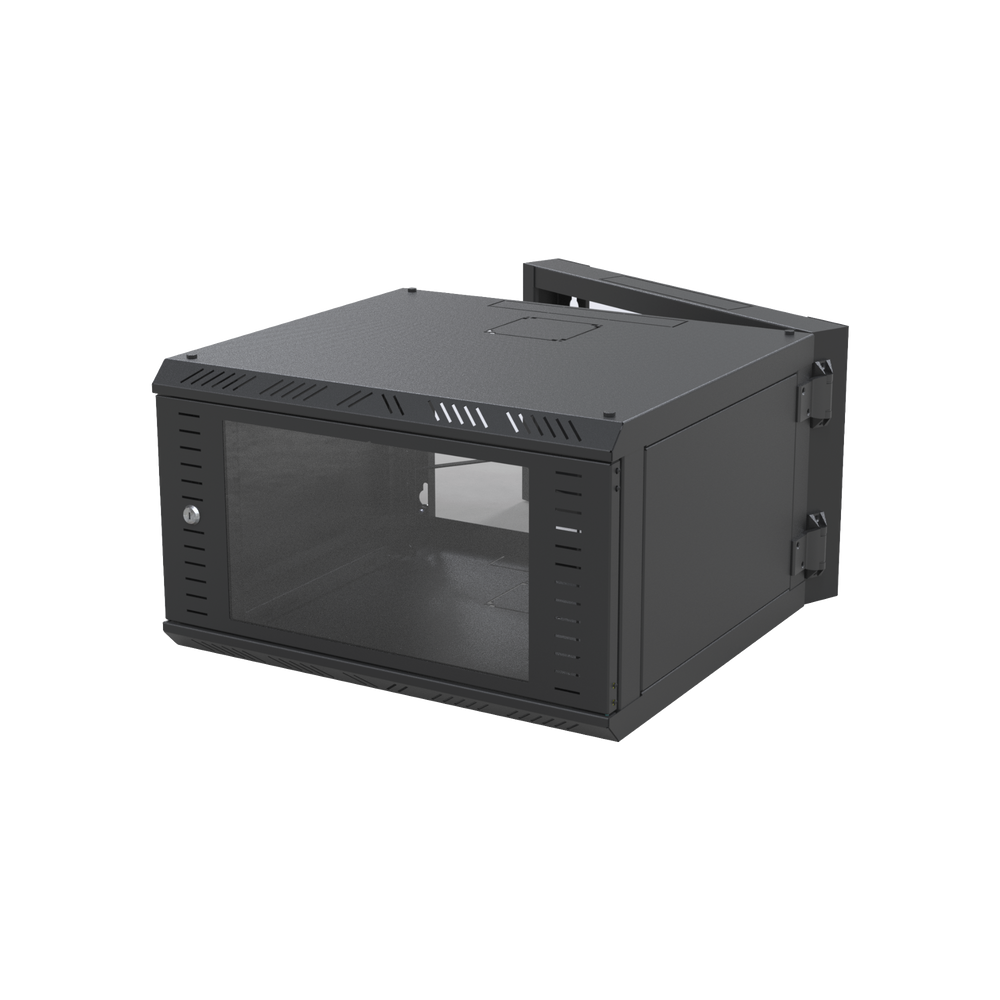 Gabinete Abatible para montaje en pared con Rack 19" de 6 unidades