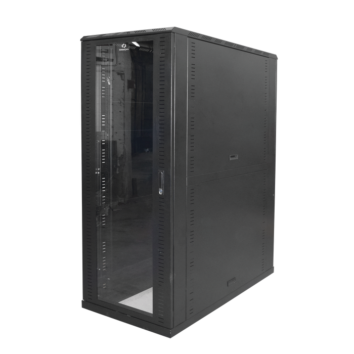 Gabinete Profesional para Telecomunicaciones de 24UR, 1200 mm Profundidad.