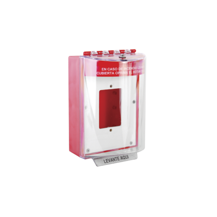 Cubierta Universal con Espaciador y Placa de Montaje, Texto de Incendio en Español