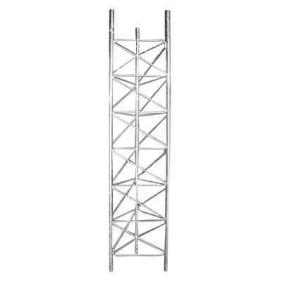 Tramo de Torre Arriostrada de 3m x 60 cm de Ancho, Galvanizado por Inmersión en Caliente, Hasta 100 m de Elevación.