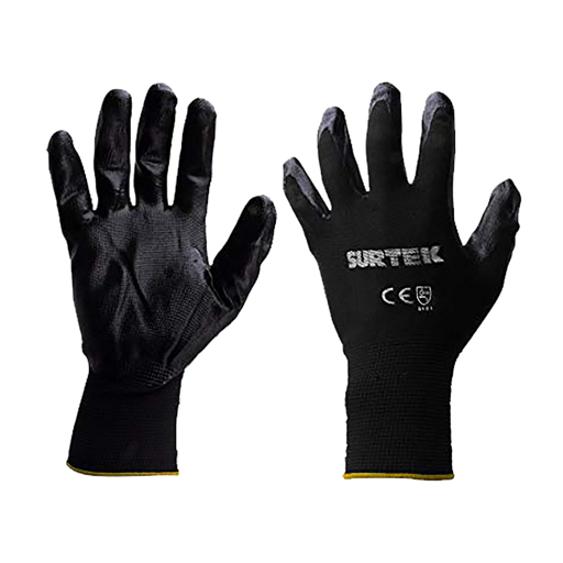 Guantes de Nylon con recubrimiento de nitrilo talla grande