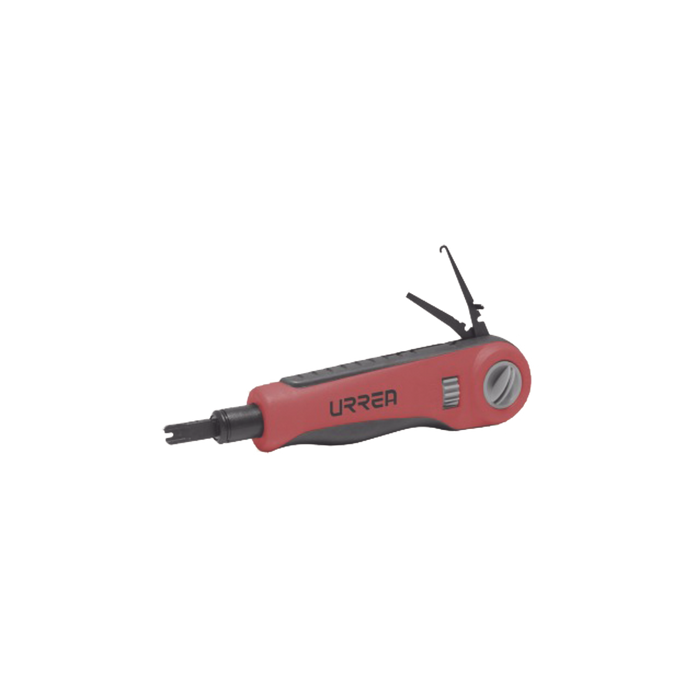 Ponchadora de Impacto con Cuchillas Tipo 66 y 110. Incluye Gancho y Extractor de Cable.