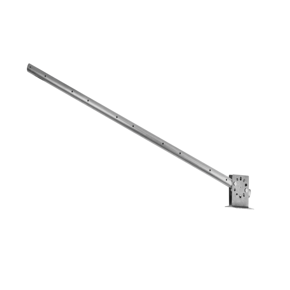 Poste con altura de 1m para cercos eléctricos/ Incluye base multiposicion fabricado 100% con acero galvanizado con 5 aisladores de paso