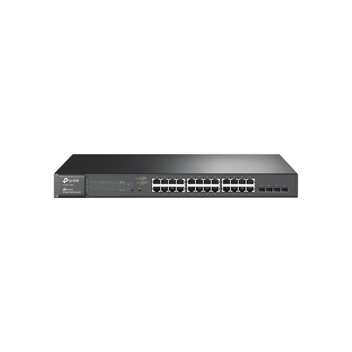 Smart Switch JetStream PoE+ administrable Capa 2, 24 puertos 10/100/1000 Mbps + 4 puertos SFP 192 W