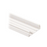 Base para canaleta T-45, de PVC rígido, con cinta adhesiva y orificios pre-perforados para montaje, 60.3 x 18.5 x 2400 mm, Color Blanco Mate
