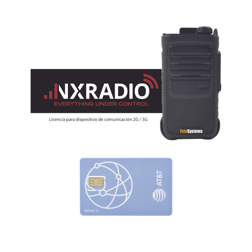 KIT Radio 4G LTE IP67 SUMERGIBLE con Pantalla Superior / Uso Rudo / Procesador Qualcomm, licencia NXRADIOTERMINAL Y SIM 1 año de servicio AT&T