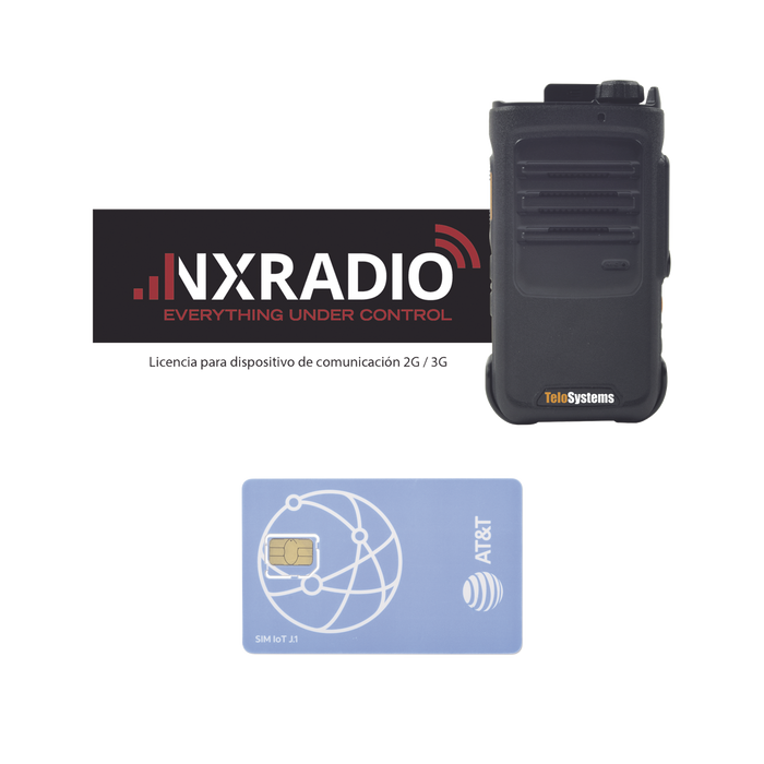 KIT Radio 4G LTE IP67 SUMERGIBLE con Pantalla Superior / Uso Rudo / Procesador Qualcomm, licencia NXRADIOTERMINAL Y SIM 1 año de servicio AT&T