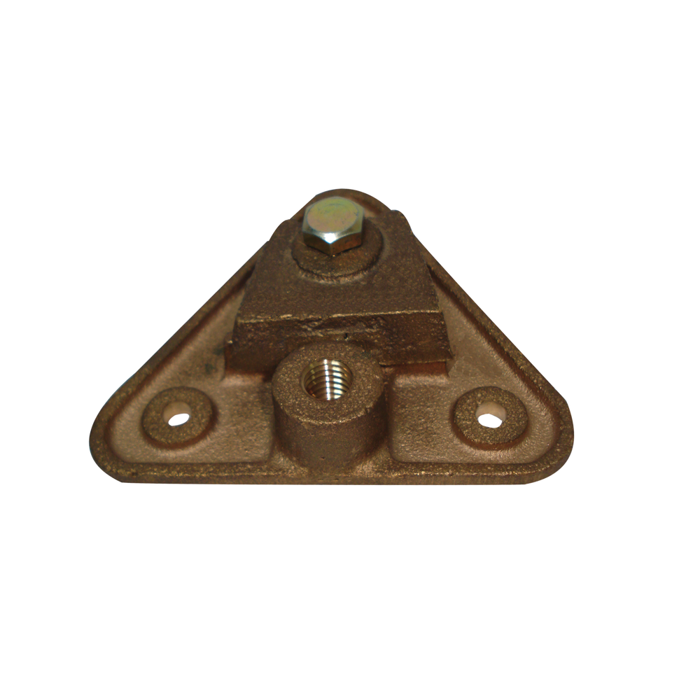 Base Triangular para Punta Pararrayo Maciza.