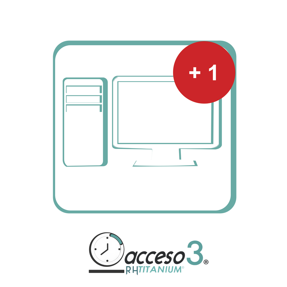 Expansión (Activacion adicional) para Software de Tiempo & Asistencia compatible con SISTEMAS DE NOMINA / Acceso3 - TITANIUM