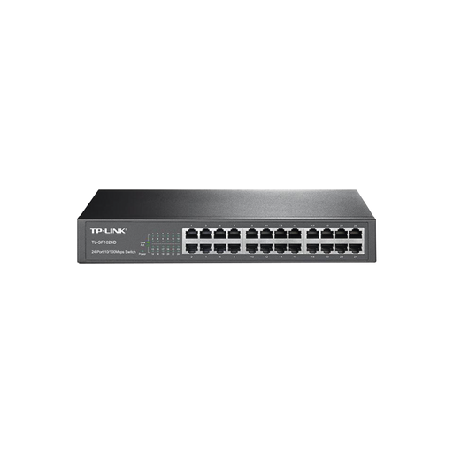 Switch Gigabit no administrable de 24 puertos 10/100 Mbps para escritorio/rack