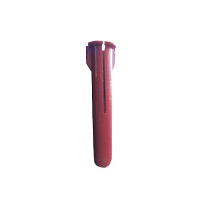 Taquete rojo de ¼”, para tornillo 10 mm x 1 ½”, (100pzs)