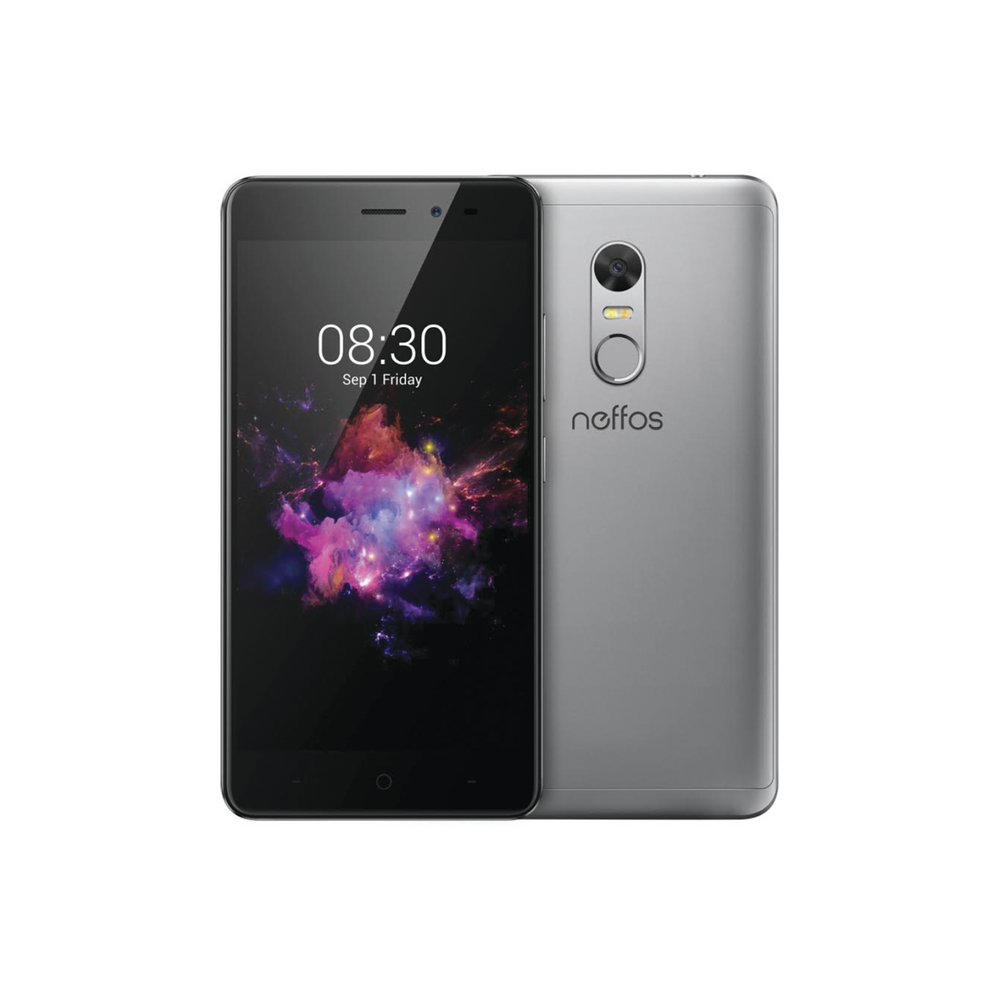 Neffos X1 pantalla 5'', 1280x720 Pixeles, Android 6.0, cámara trasera de 13 MP, 2 GB de RAM y 16 GB memoria interna, color Negro/Gris