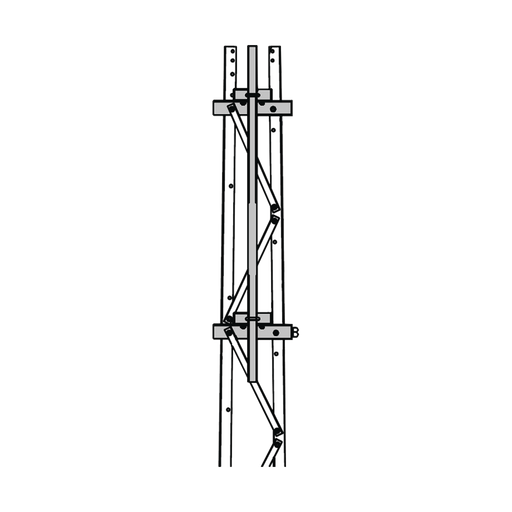 Mástil 2-3/8" x 1.8 m para Montaje en Cara de Torre Super Titan Secciones 3 a 7.