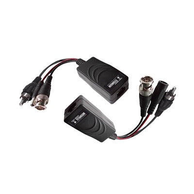 Kit de transceptores activos con alimentación 12V/24VCD/AC, video y audio de un canal TurboHD para aplicaciones de video por UTP cat5e/6 en alta definición