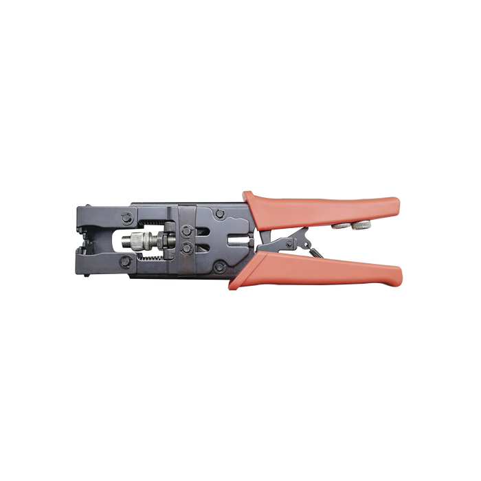 Pinzas para instalar conectores a prueba de agua, tipo compresión F ó BNC, en cables RG-59 (4C), RG-6 (5C), RG-58 (3C).