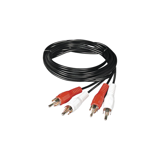 Cable RCA macho a macho de 2 metros de longitud, 4 plus, para aplicaciones de audio y video optimizado para HD