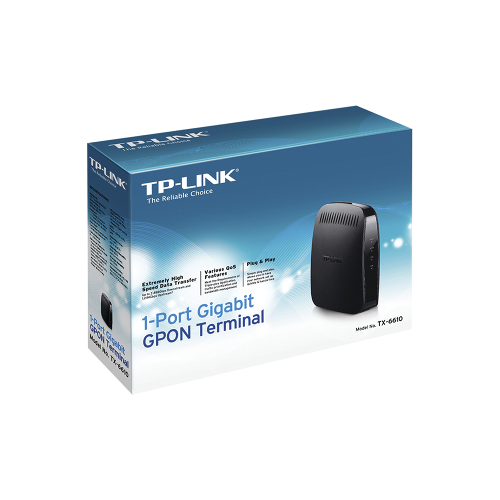 GPON Unidad de red óptica (ONU) con 1 puerto RJ45 10/100/1000 Mbps, 1 puerto GPON SFP conector SC