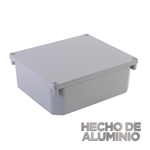 Gabinete de Aluminio para Exterior (IP66) de 252 x 215 x 91 mm Cierre por Tornillos.