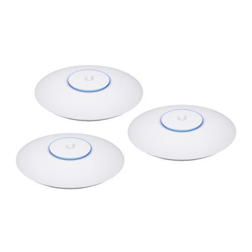 Paquete de 3 Access Point UniFi 802.11ac Wave 2, MU-MIMO4X4 con antena Beamforming, hasta 1.7 Gbps, para interior PoE 802.3af, soporta 200 clientes, No incluyen PoE&acute;s