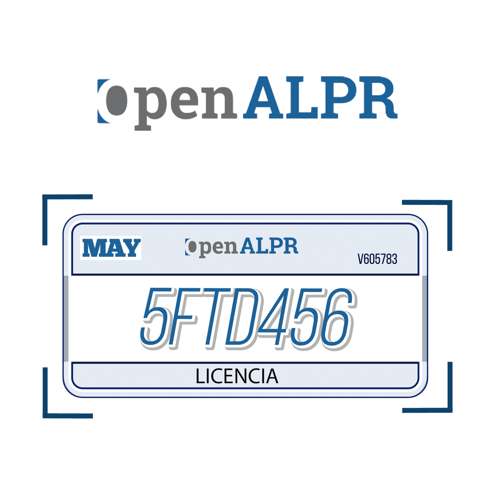 Licencia anual de mantenimiento y actualización de software OpenALPR / por cámara