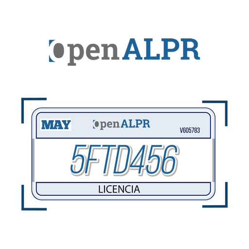 Licencia anual de mantenimiento y actualización de software OpenALPR / por cámara