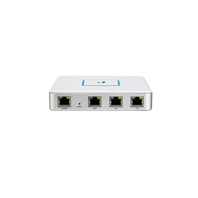 Router UniFi puertos Ethernet Gigabit, desempeño de 1 Mpps, hasta 100 dispositivos en LAN, bloqueo de tráfico por categoría, administración desde la nube