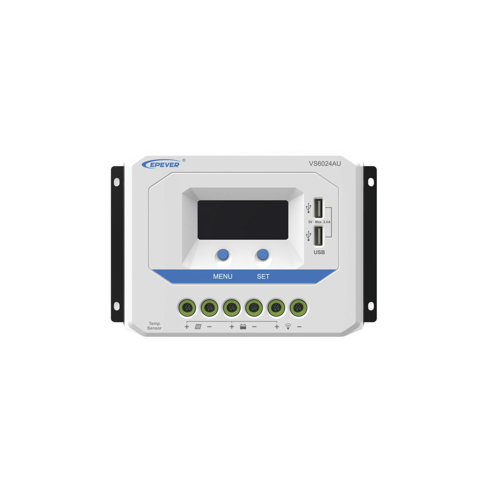 Controlador EPSolar PWM 12/24V 60 A, Salida USB