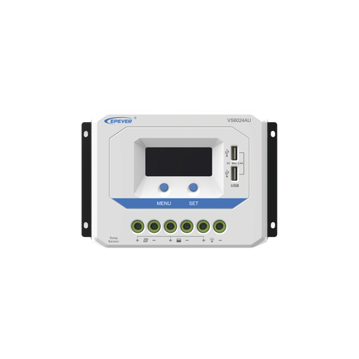 Controlador EPSolar PWM 12/24V 60 A, Salida USB