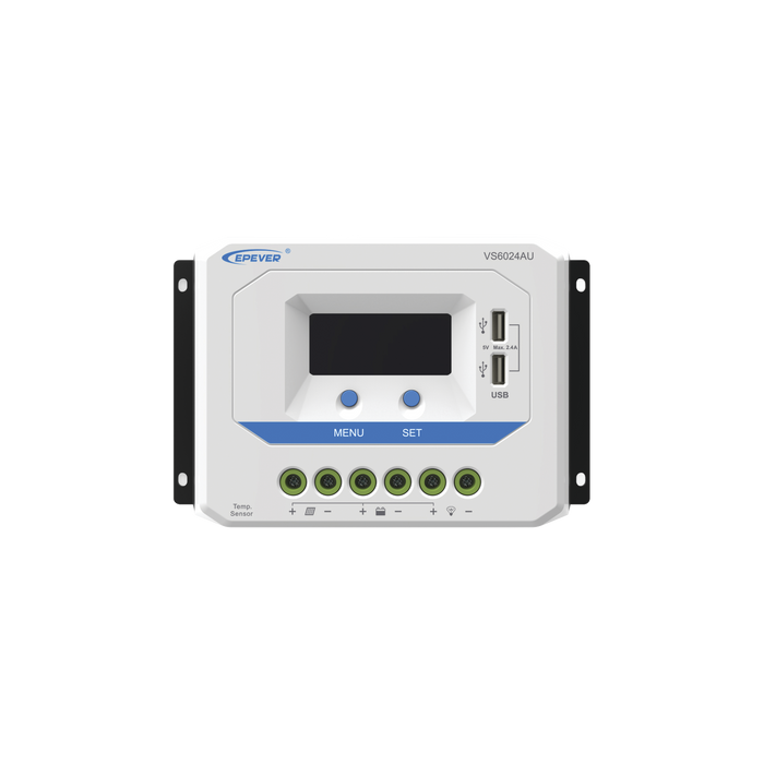 Controlador EPSolar PWM 12/24V 60 A, Salida USB