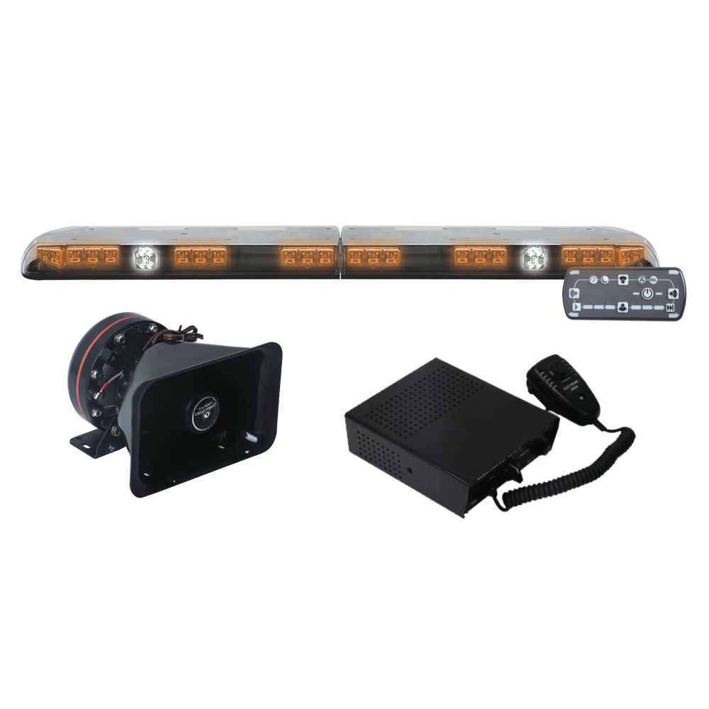 Kit para equipar unidades de construcción o seguridad privada, con barra de luces Vantage ultra brillante de 48", 64 LED de ultima generación