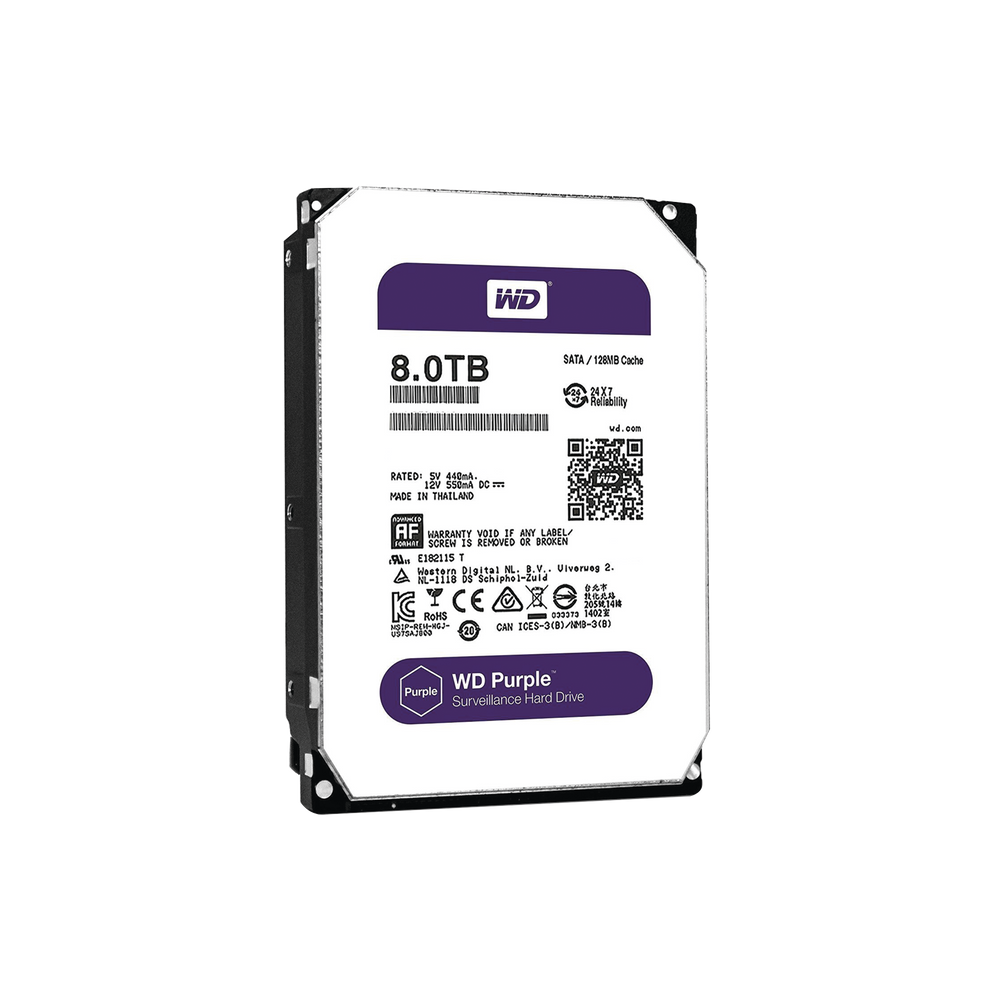 Disco duro WD de 8TB / 5400RPM / Optimizado para Videovigilancia