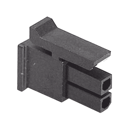 Receptáculo de dos posiciones en Conector Rectangular de Carcasa Negra de 0.118 "(3.00 mm) Molex.