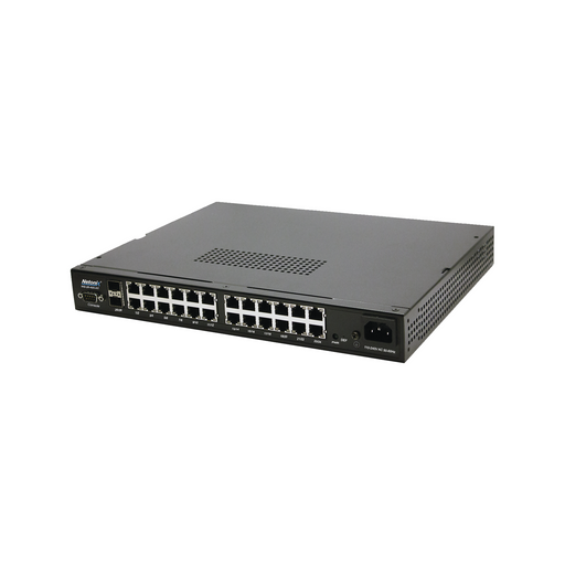 Switch WISP PoE Administrable de 26 puertos (24 PoE Gigabit + 2 SFP) 400W, entrada de 110/220 VCA