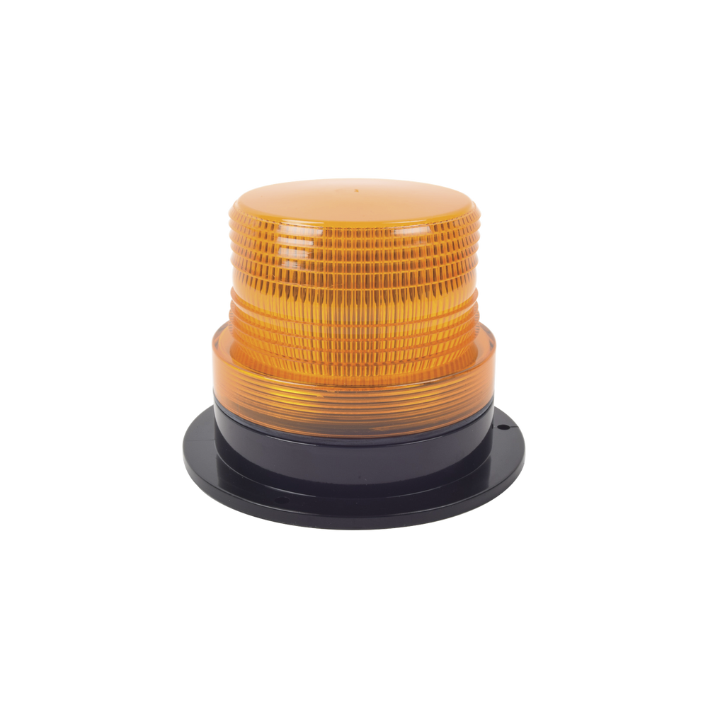 Burbuja brillante con 8 LEDs, color ámbar, domo ámbar